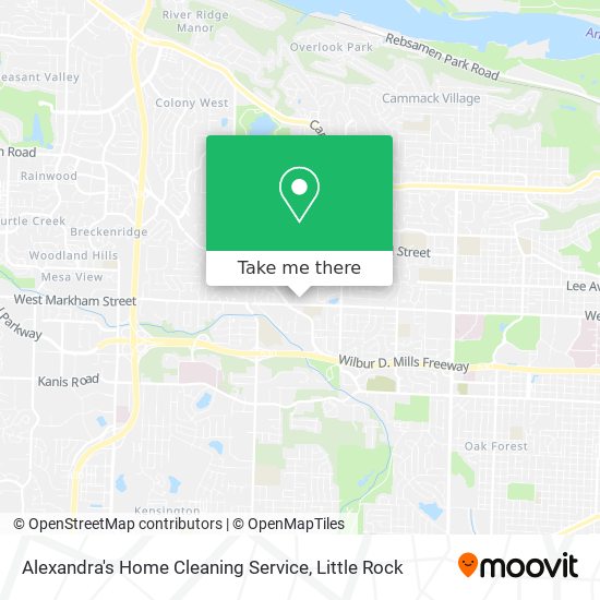 Alexandra's Home Cleaning Service map