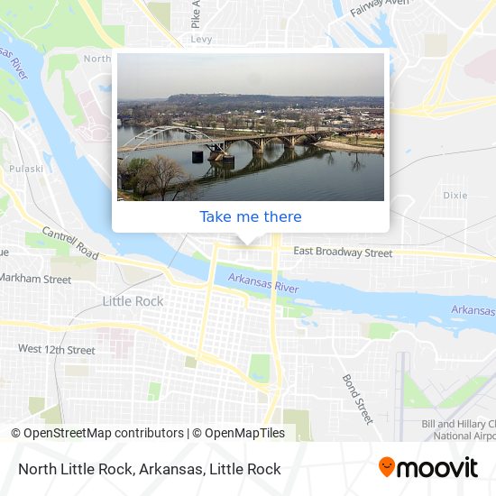 North Little Rock, Arkansas map