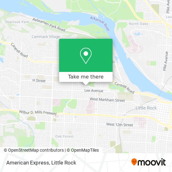 American Express map