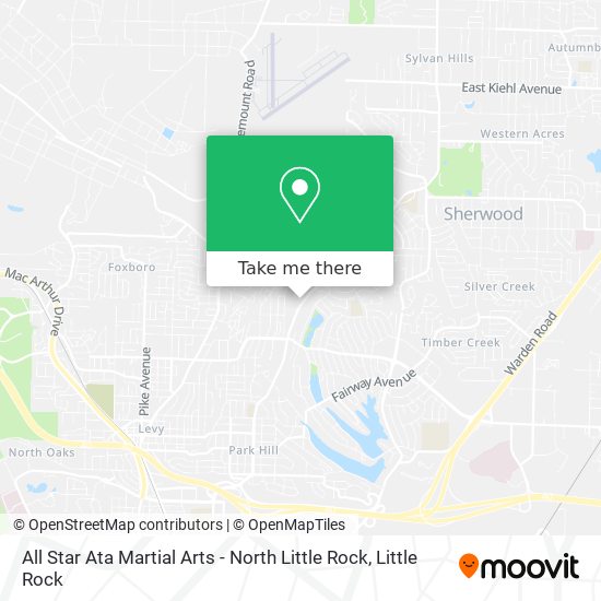 Mapa de All Star Ata Martial Arts - North Little Rock