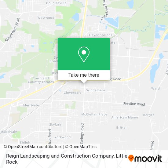 Reign Landscaping and Construction Company map