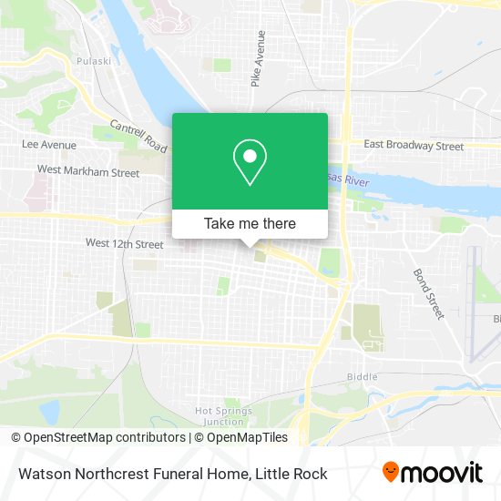 Mapa de Watson Northcrest Funeral Home