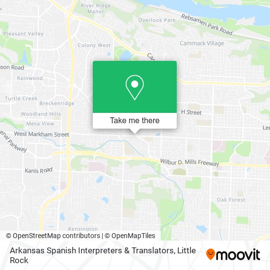 Mapa de Arkansas Spanish Interpreters & Translators