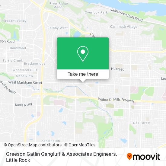 Mapa de Greeson Gatlin Gangluff & Associates Engineers