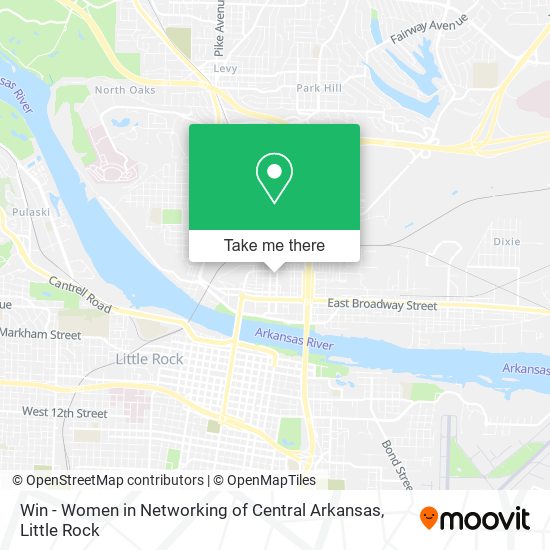 Mapa de Win - Women in Networking of Central Arkansas