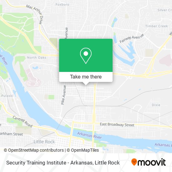 Mapa de Security Training Institute - Arkansas