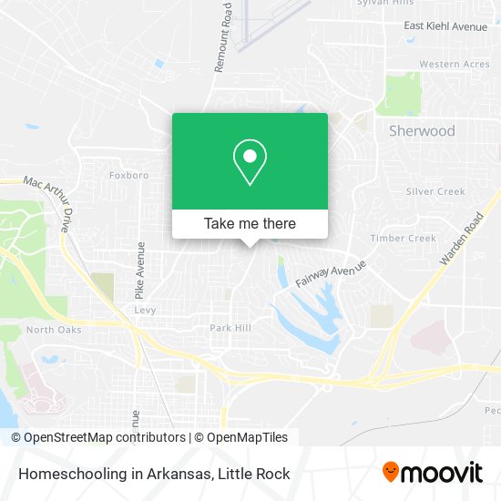Mapa de Homeschooling in Arkansas