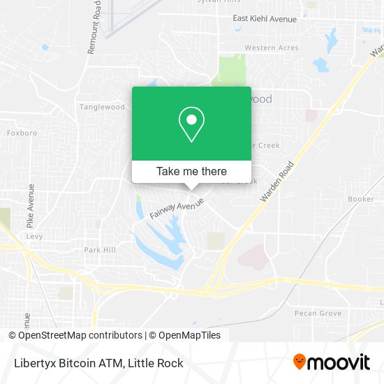 Mapa de Libertyx Bitcoin ATM