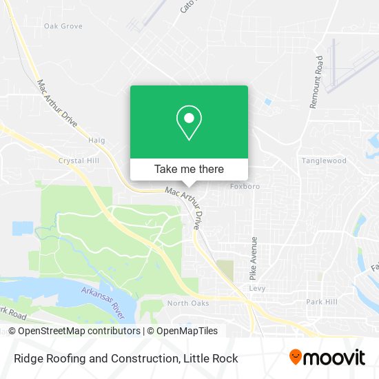 Ridge Roofing and Construction map