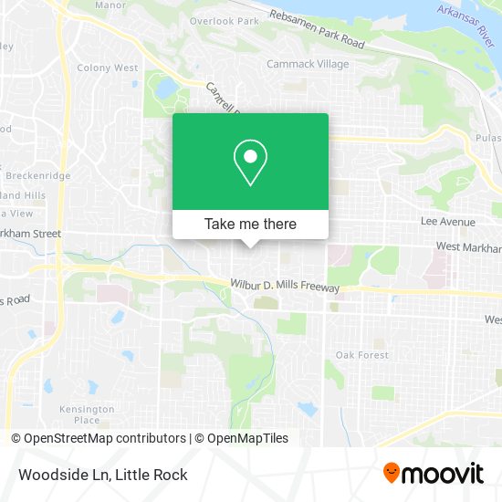 Woodside Ln map