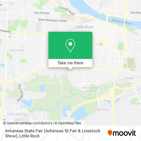 Mapa de Arkansas State Fair (Arkansas St Fair & Livestock Show)