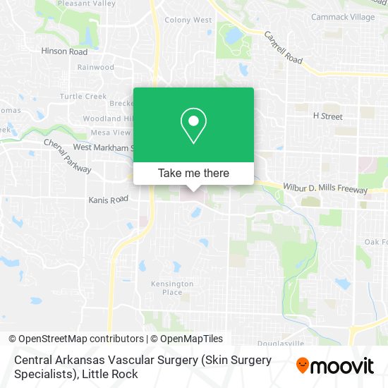 Mapa de Central Arkansas Vascular Surgery (Skin Surgery Specialists)