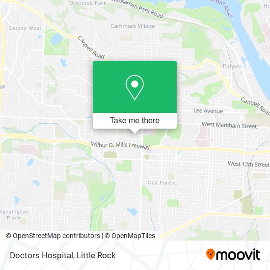 Mapa de Doctors Hospital