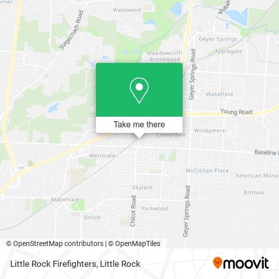 Little Rock Firefighters map