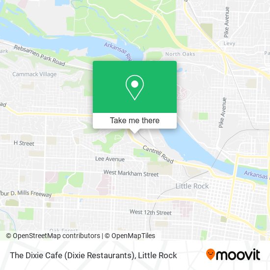 Mapa de The Dixie Cafe (Dixie Restaurants)
