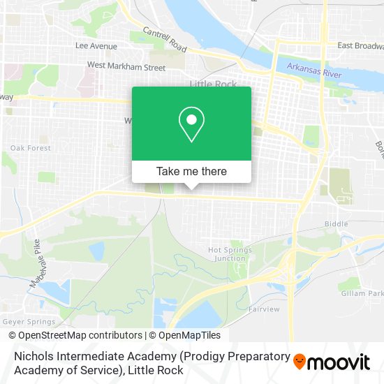 Mapa de Nichols Intermediate Academy (Prodigy Preparatory Academy of Service)