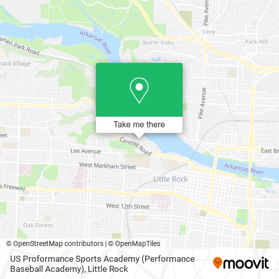 Mapa de US Proformance Sports Academy (Performance Baseball Academy)