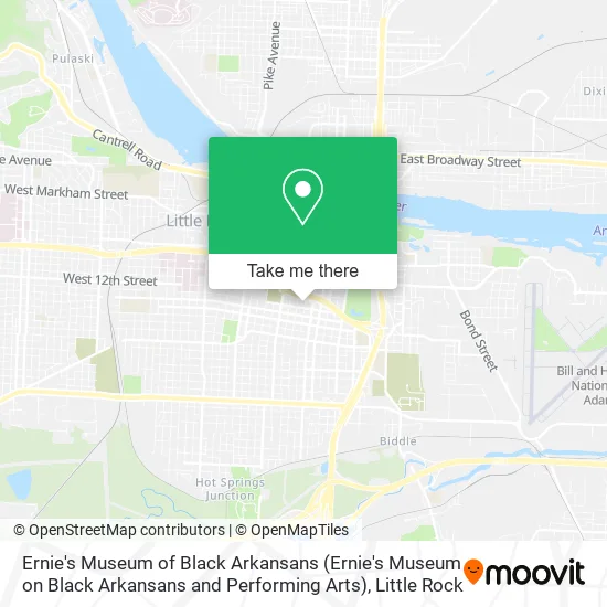 Ernie's Museum of Black Arkansans (Ernie's Museum on Black Arkansans and Performing Arts) map