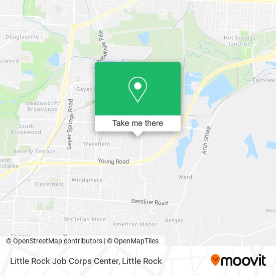 Mapa de Little Rock Job Corps Center