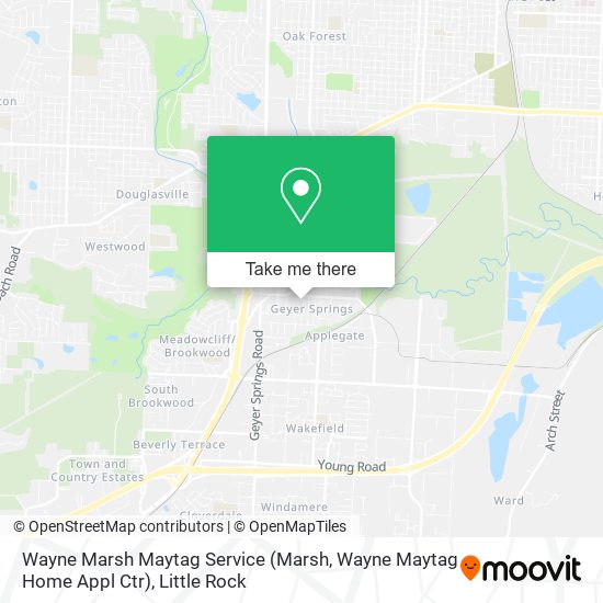 Wayne Marsh Maytag Service (Marsh, Wayne Maytag Home Appl Ctr) map