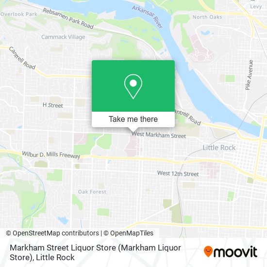Mapa de Markham Street Liquor Store
