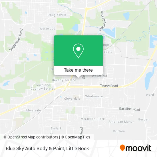 Mapa de Blue Sky Auto Body & Paint