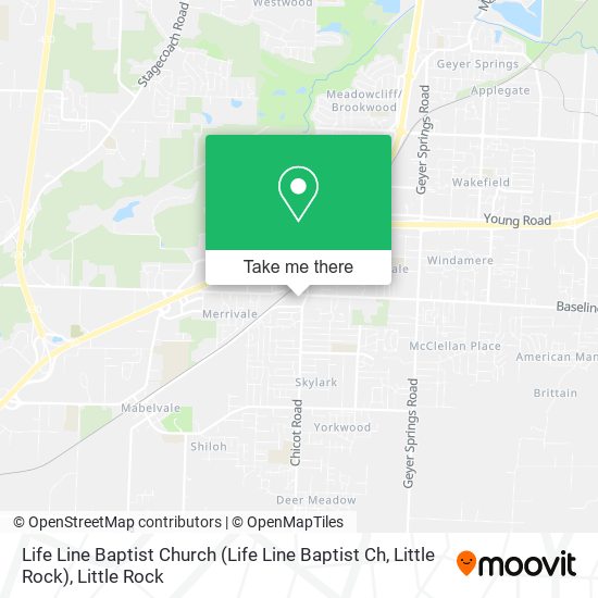 Life Line Baptist Church (Life Line Baptist Ch, Little Rock) map