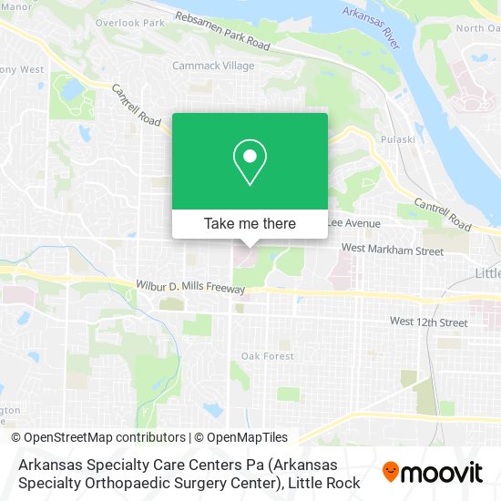 Arkansas Specialty Care Centers Pa (Arkansas Specialty Orthopaedic Surgery Center) map