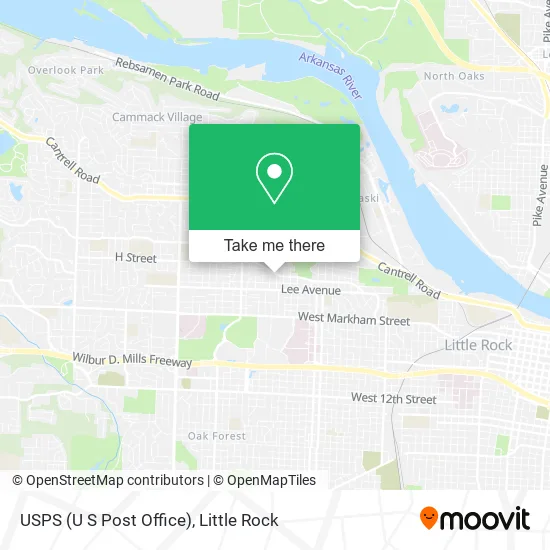 Mapa de USPS (U S Post Office)