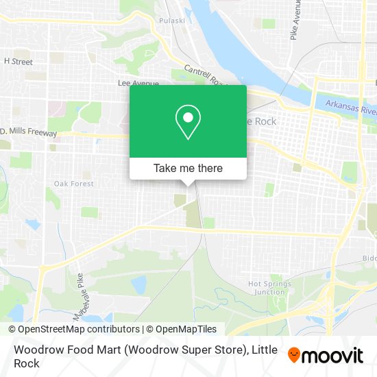 Mapa de Woodrow Food Mart (Woodrow Super Store)