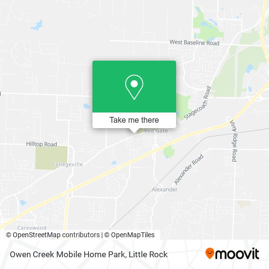Owen Creek Mobile Home Park map