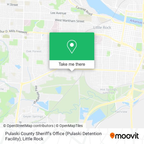 Pulaski County Sheriff's Office (Pulaski Detention Facility) map
