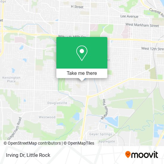 Irving Dr map