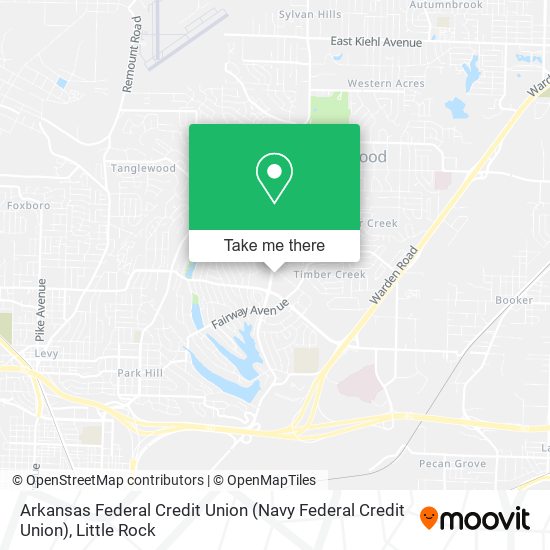 Mapa de Arkansas Federal Credit Union