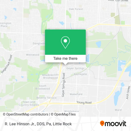 R. Lee Hinson Jr., DDS, Pa map