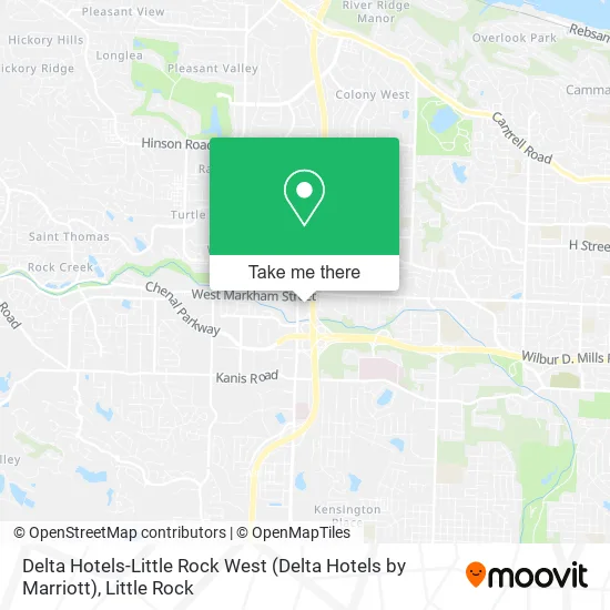 Delta Hotels-Little Rock West (Delta Hotels by Marriott) map