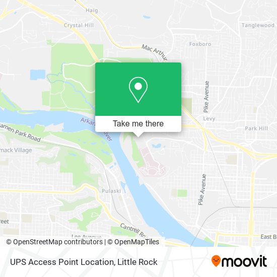 UPS Access Point Location map