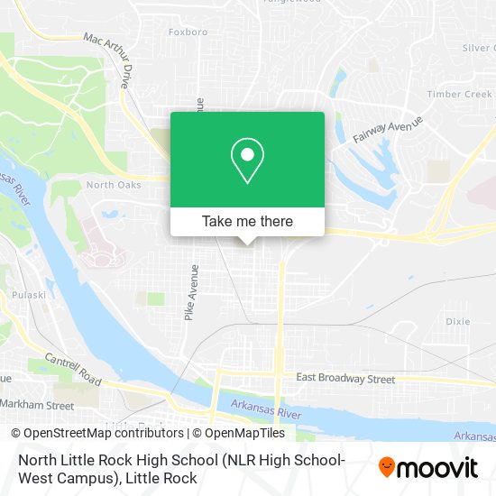 Mapa de North Little Rock High School (NLR High School-West Campus)