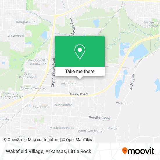 Mapa de Wakefield Village, Arkansas