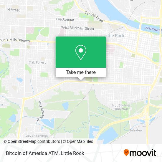 Bitcoin of America ATM map