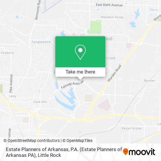 Mapa de Estate Planners of Arkansas, P.A. (Estate Planners of Arkansas PA)