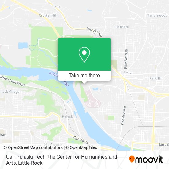 Ua - Pulaski Tech: the Center for Humanities and Arts map