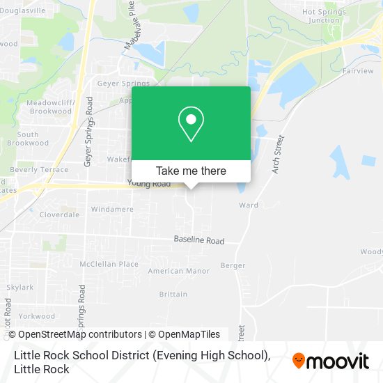 Little Rock School District (Evening High School) map