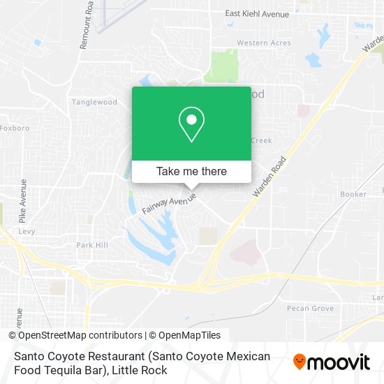 Mapa de Santo Coyote Restaurant (Santo Coyote Mexican Food Tequila Bar)