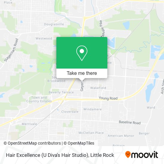 Mapa de Hair Excellence (U Diva's Hair Studio)