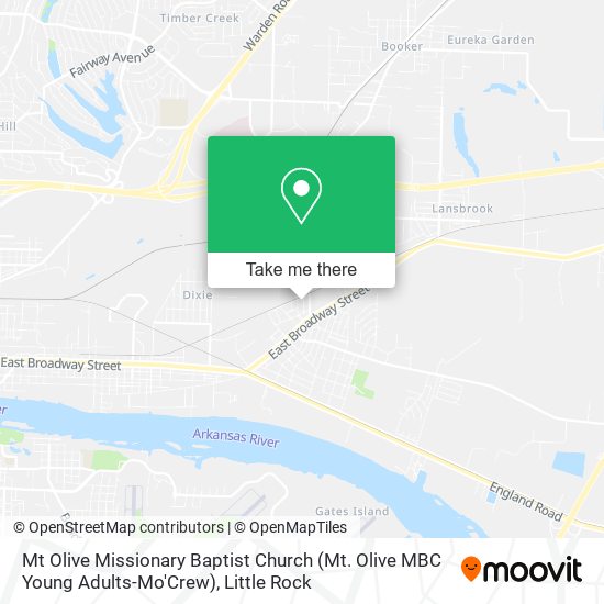 Mapa de Mt Olive Missionary Baptist Church (Mt. Olive MBC Young Adults-Mo'Crew)