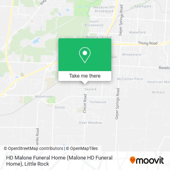 Mapa de HD Malone Funeral Home