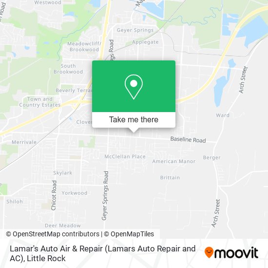 Mapa de Lamar's Auto Air & Repair (Lamars Auto Repair and AC)