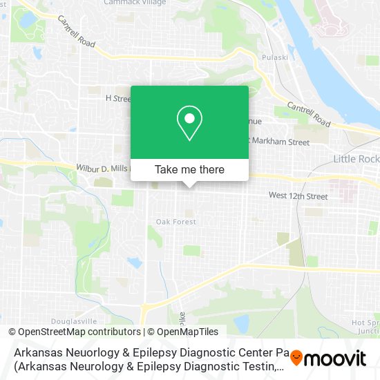 Mapa de Arkansas Neuorlogy & Epilepsy Diagnostic Center Pa