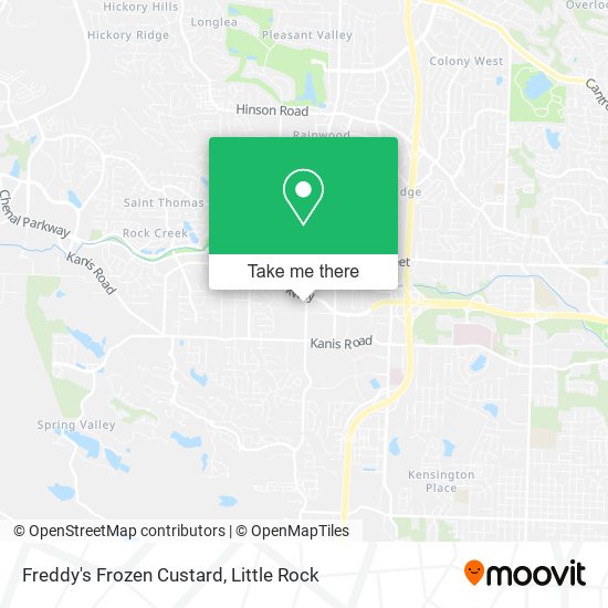 Freddy's Frozen Custard map